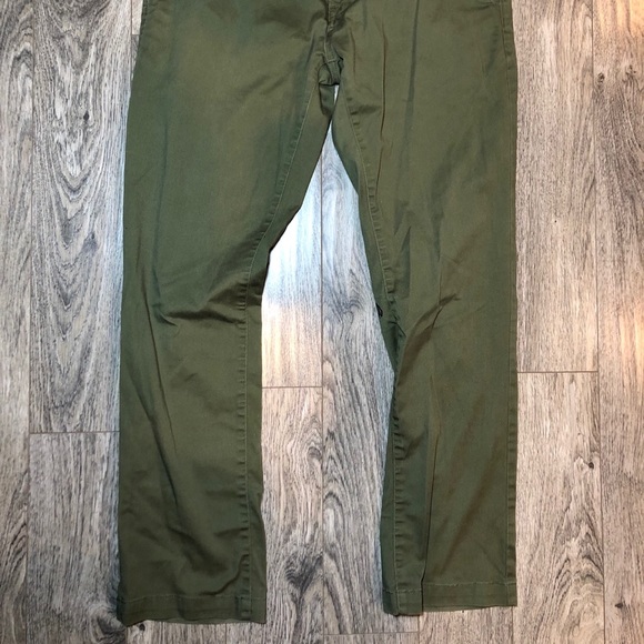 Size 32 Volcom Olive Green Modern Stretch Pants - Picture 2 of 7